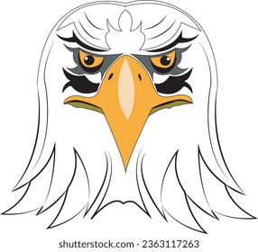 bald eagle head logo - logotype