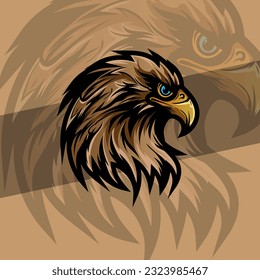 
Bald eagle head mascot with america strong color available for your custom project from a splash of watercolor, colored drawing, realistic vector illustration of paints.
