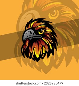 
Bald eagle head mascot with america strong color available for your custom project from a splash of watercolor, colored drawing, realistic vector illustration of paints.
