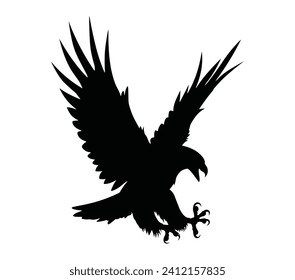 Bald eagle icon illustration isolated vector sign symbol.