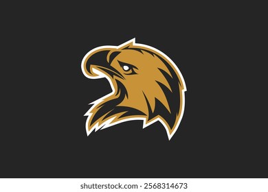 bald eagle icon Logo Vector Illustration. Suitable for business company, modern company, sport logo, etc.