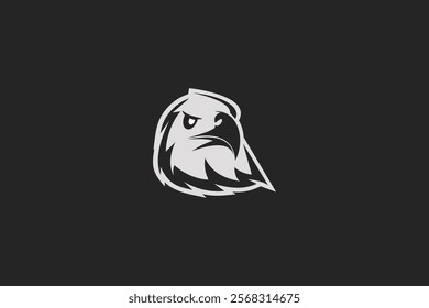 bald eagle icon Logo Vector Illustration. Suitable for business company, modern company, sport logo, etc.