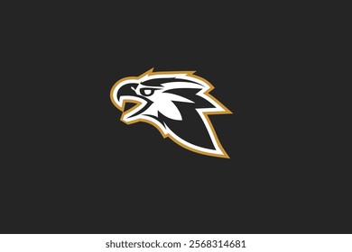 bald eagle icon Logo Vector Illustration. Suitable for business company, modern company, sport logo, etc.