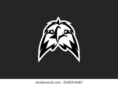 bald eagle icon Logo Vector Illustration. Suitable for business company, modern company, sport logo, etc.