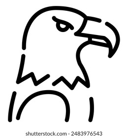 Bald Eagle icon for web, app, infographic, etc