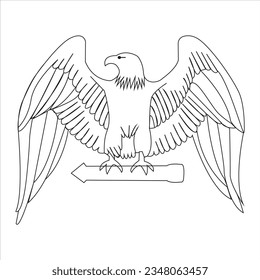 The bald eagle, a majestic bird of prey, is a symbol of strength and freedom in the United States.