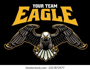 Bald Eagle Mascot Logo Design