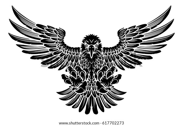 Bald Eagle Mascot Swooping Claws Out Stock Vector (Royalty Free) 617702273