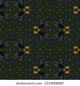 Bald eagle seamless pattern. Realistic bird head. Isolated abstract vector image. Cartoon Character Wallpaper Background. 