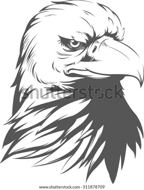 Bald Eagle Silhouette Stock Vector (Royalty Free) 311878709 | Shutterstock