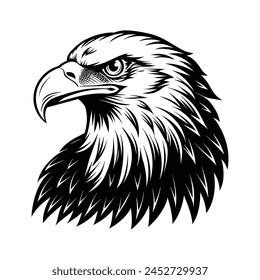 Bald Eagle silhouette vector illustration