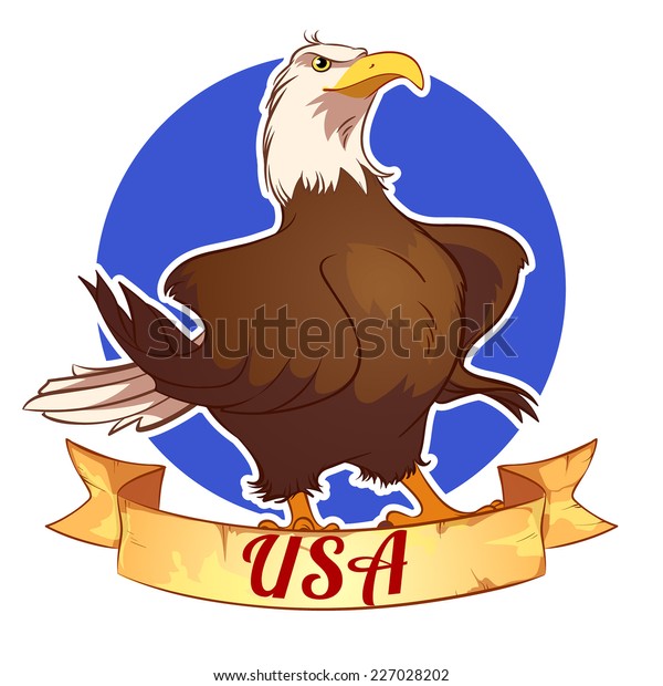 Bald Eagle Symbol United States America 스톡 벡터(로열티 프리) 227028202