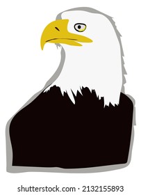Bald Eagle Vector. The American Bald Eagle Vector Illustration. Bald Eagle - National Bird, Symbol USA - United States of America