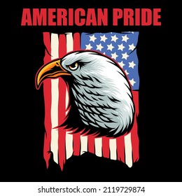 Bald eagle Vector Art Illustration