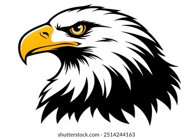  A Bald Eagle vector art illustration