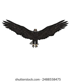 Bald eagle vector ilustration design for logo icon template 