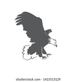 Bald Eagle Vector isolated on white background