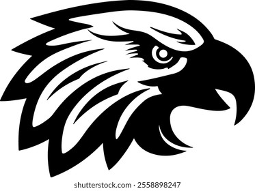 Bald Eagle Vector Silhouette Illustration