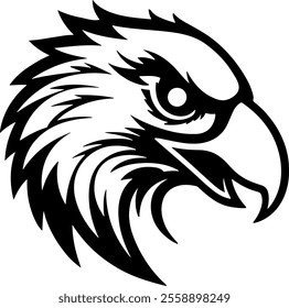 Bald Eagle Vector Silhouette Illustration