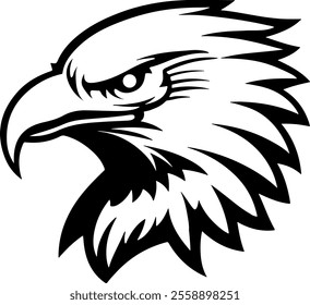 Bald Eagle Vector Silhouette Illustration