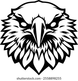 Bald Eagle Vector Silhouette Illustration