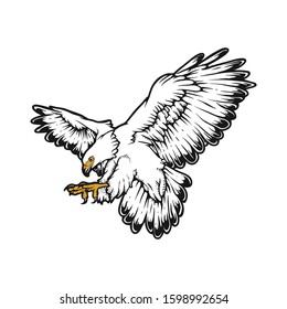 Bald Eagles flying animal bird