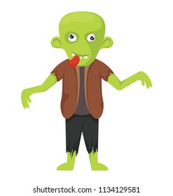 
Bald head with green body and unsteady movement silly alien type character denoting creepy adult for halloween makeup 
