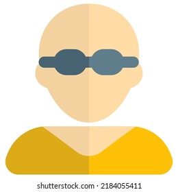 Bald man avatar with spectacles