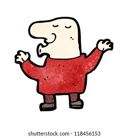 caricatura de hombre calvo