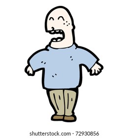 bald man cartoon