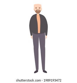 Bald man icon. Cartoon of Bald man vector icon for web design isolated on white background