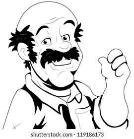 Bald Man Vector