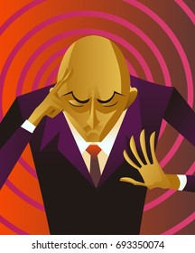 bald mentalist man