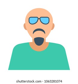 Bald Old Man Stock Vector (Royalty Free) 1063281074 | Shutterstock