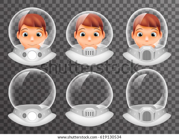 Bald\
Scientist Avatar Retro Realistic Helmet Cosmonaut Astronaut\
Spaceman Tantamareska Poster Transparent Glass Background Icon\
Template Mock Up Design Vector\
Illustration
