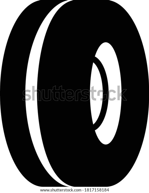 Bald, Worn Out Old Car Tire Vector Color Icon Design,\
Tire Repair Tools and Wheel Shop Equipment on White background,\
Worn tire concept, 