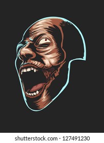 Bald Zombie Vector