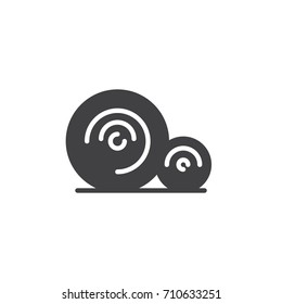 Bale of hay icon vector, filled flat sign, solid pictogram isolated on white. Symbol, logo illustration