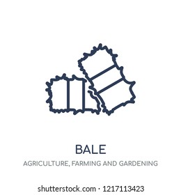 Bale icon. Bale linear symbol design from Agriculture, Farming and Gardening collection. Simple outline element vector illustration on white background.