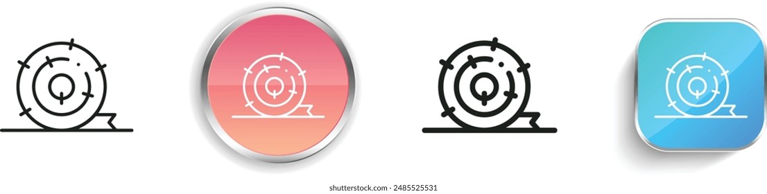 bale icon. Thin Linear, Regular and Button Style Design Isolated On White Background