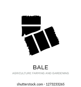 bale icon vector on white background, bale trendy filled icons from Agriculture farming and gardening collection, bale simple element illustration