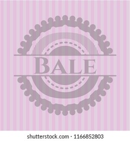 Bale pink emblem. Retro