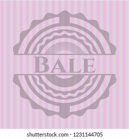 Bale retro pink emblem