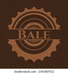 Bale wood icon or emblem. Vector Illustration. 