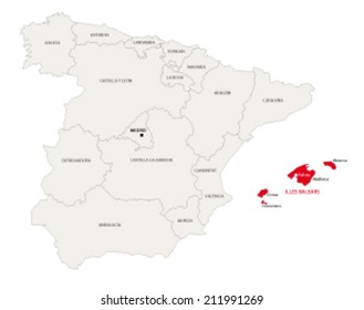 Balearic Islands map