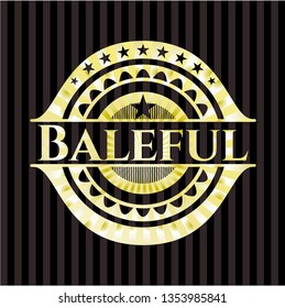 Baleful gold emblem