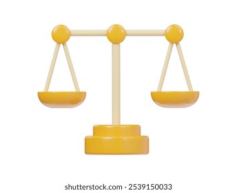 Balence icon 3d render illustration 