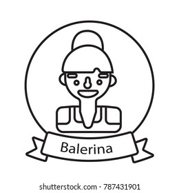 balerina icon outline