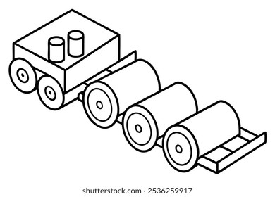 Balers Line Art Showcases Elegant Shapes and Artistic Expression (2)