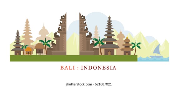 Bali, Indonesia Travel And Attraction, Landmarks, Tourism And Traditional Culture